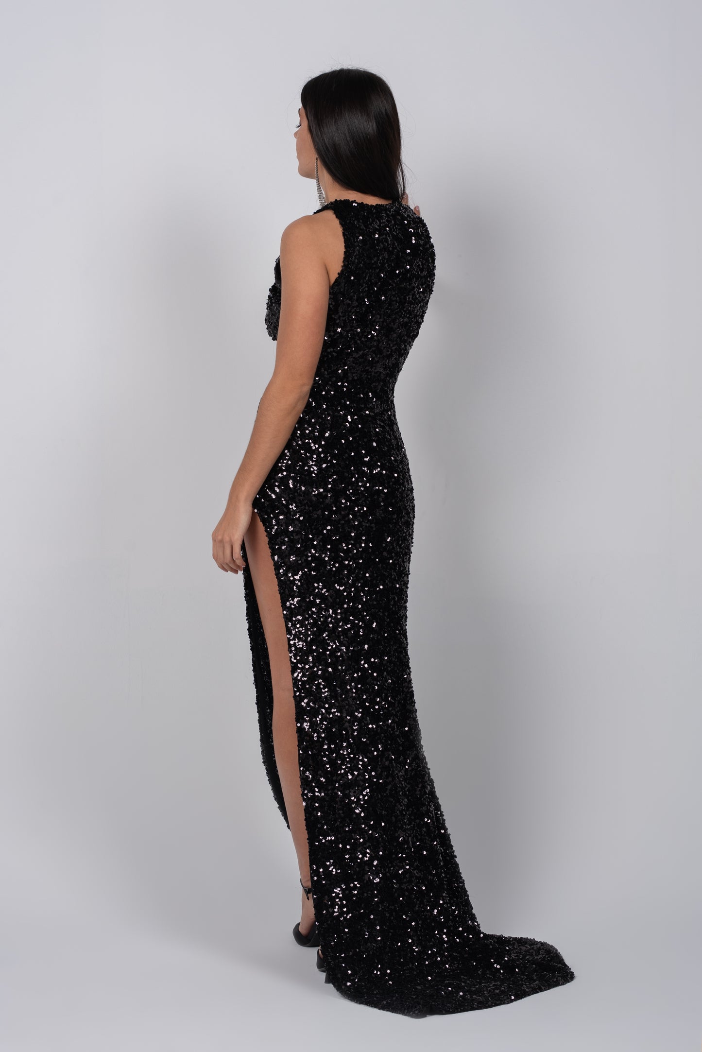 Vestido negro lentejuela